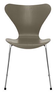 Serie 7 Stuhl 3107 Gefärbte Esche|Olive Green|Chrome