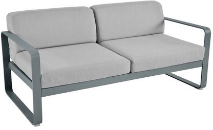 Bellevie 2-Sitzer-Sofa Flanellgrau|Gewittergrau