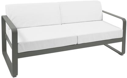 Bellevie 2-Sitzer-Sofa Grauweiß|Rosmarin