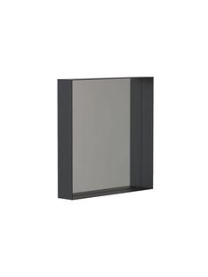 Unu Spiegel rechteckig H 40 x B 40 cm|Schwarz matt