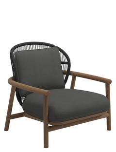Fern Lowback Lounge Chair Raven|Blend Coal