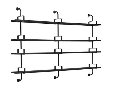 Démon Wandregal B 215 x H 140 cm|Esche schwarz gebeizt