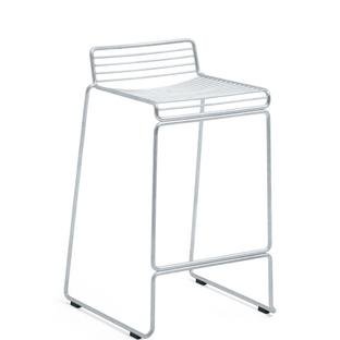 Hee Bar Stool Küchenvariante: Sitzhöhe 65 cm|Hot Galvanized