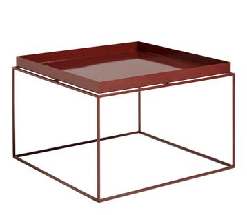 Tray Tables H 35/39 x B 60 x T 60 cm|Chocolate - High gloss