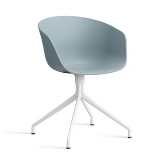 About A Chair AAC 20 Dusty blue 2.0|Aluminium weiß pulverbeschichtet