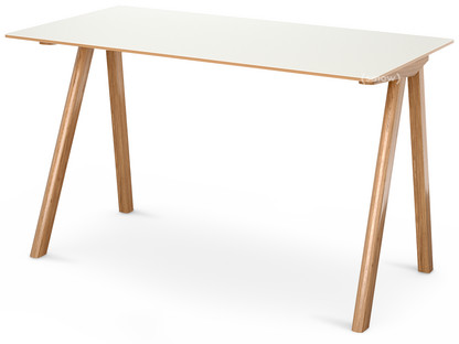 Copenhague Desk CPH90 Eiche lackiert|Linoleum off-white