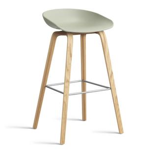 About A Stool AAS 32 Barvariante: Sitzhöhe 74 cm|Eiche lackiert|Pastel green 2.0