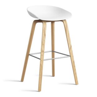 About A Stool AAS 32 Barvariante: Sitzhöhe 74 cm|Eiche lackiert|White 2.0