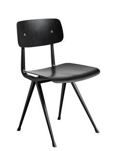 Result Chair Eiche schwarz lackiert|Stahl pulverbeschichtet schwarz