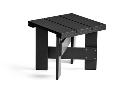 Crate Low Table Kiefer schwarz lackiert
