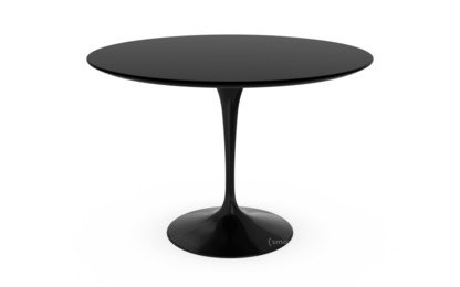 Saarinen Esstisch rund 107 cm|schwarz|Laminat schwarz