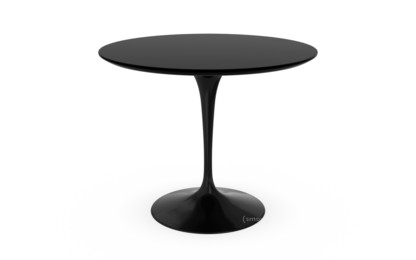 Saarinen Esstisch rund 91 cm|schwarz|Laminat schwarz