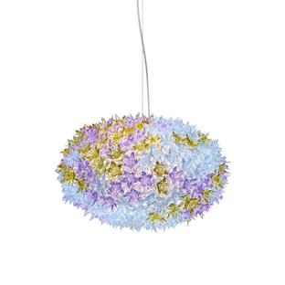 Bloom Pendelleuchte Mittel (ø 53 cm)|Transparent/lavendel