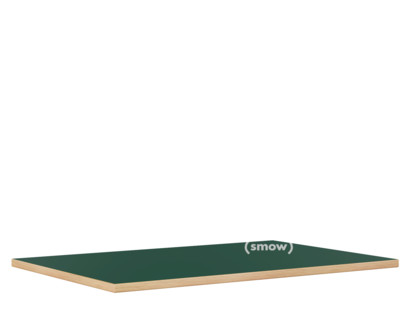 Tischplatte für Eiermann Tischgestelle Linoleum koniferengrün (Forbo 4174) mit Eichekante|200 x 90 cm