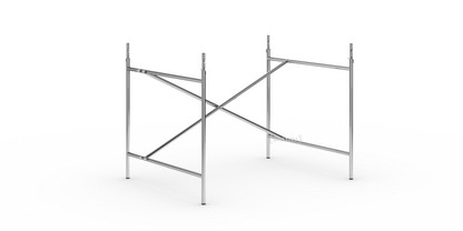 Eiermann 2 Tischgestell  Chrom|senkrecht, versetzt|100 x 78 cm|Mit Verlängerung (Höhe 72-85 cm)