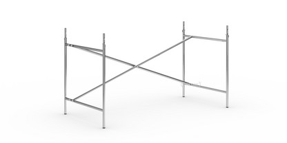 Eiermann 2 Tischgestell  Chrom|senkrecht, versetzt|135 x 66 cm|Mit Verlängerung (Höhe 72-85 cm)