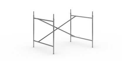 Eiermann 2 Tischgestell  Stahl farblos|senkrecht, versetzt|100 x 78 cm|Mit Verlängerung (Höhe 72-85 cm)