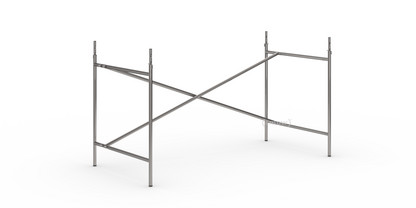 Eiermann 2 Tischgestell  Stahl farblos|senkrecht, versetzt|135 x 66 cm|Mit Verlängerung (Höhe 72-85 cm)