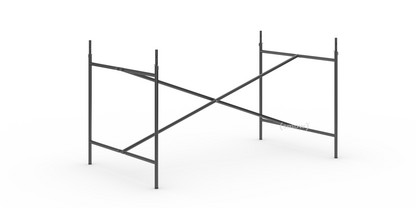 Eiermann 2 Tischgestell  Schwarz|senkrecht, mittig|135 x 78 cm|Mit Verlängerung (Höhe 72-85 cm)
