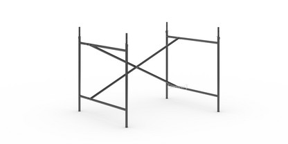 Eiermann 2 Tischgestell  Schwarz|senkrecht, versetzt|100 x 78 cm|Mit Verlängerung (Höhe 72-85 cm)