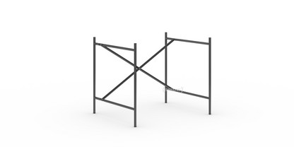 Eiermann 2 Tischgestell  Schwarz|senkrecht, versetzt|80 x 66 cm|Ohne Verlängerung (Höhe 66 cm)