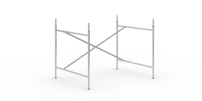 Eiermann 2 Tischgestell  Silber|senkrecht, versetzt|100 x 78 cm|Mit Verlängerung (Höhe 72-85 cm)