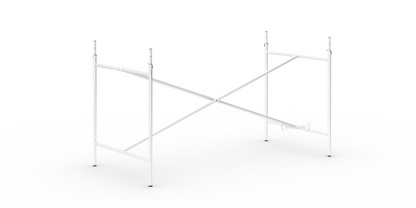 Eiermann 2 Tischgestell  Weiß|senkrecht, mittig|135 x 66 cm|Mit Verlängerung (Höhe 72-85 cm)