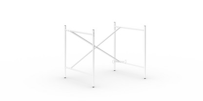 Eiermann 2 Tischgestell  Weiß|senkrecht, versetzt|80 x 66 cm|Ohne Verlängerung (Höhe 66 cm)