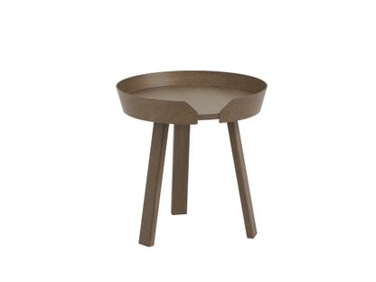 Around Coffee Table Klein (H 46 x Ø 45 cm)|Esche dunkelbraun gebeizt