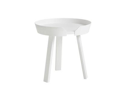 Around Coffee Table Klein (H 46 x Ø 45 cm)|Esche weiß