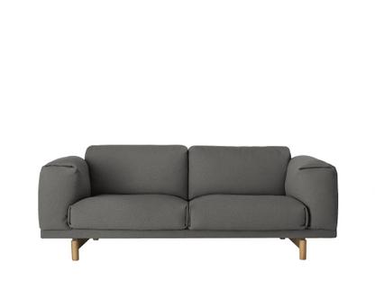 Rest Sofa Zweisitzer|Stoff Remix 163 - Grey