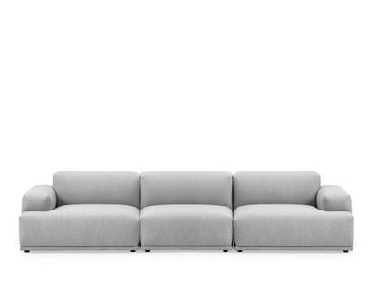 Connect Sofa Dreisitzer|Stoff Steelcut Trio grey