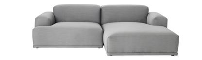 Connect Sofa Lounge Zweisitzer|Lounge-Modul rechts|Stoff Remix light grey