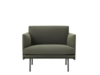 Outline Studio Chair Stoff Fiord 961 - Greyish-green