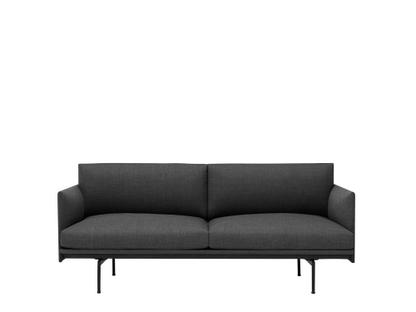 Outline Sofa Zweisitzer|Stoff Remix 163 - Grey