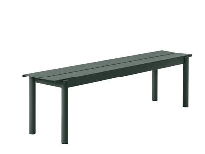 Linear Outdoor Bench  L 170 x B 39 cm|Dark green