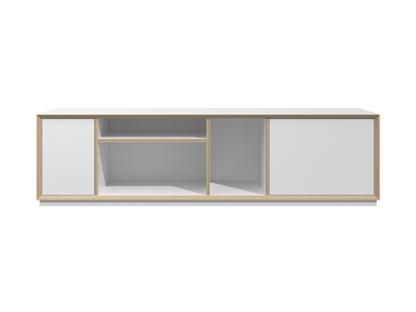 Vertiko Wide, Ausführung 2, CPL weiß, Mit Sockel | Müller Small Living |  Sideboards & Kommoden - Designermöbel bei