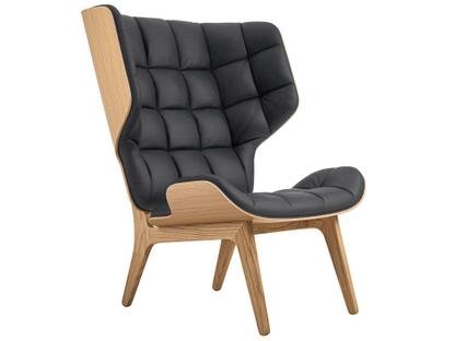 Mammoth Wing Chair Leder Dunes anthrazit