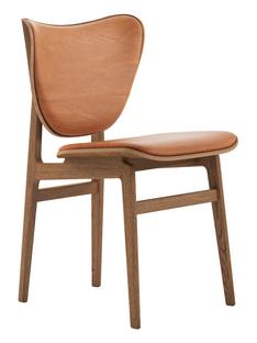 Elephant Dining Chair Eiche hell geräuchert|Leder Dunes cognac