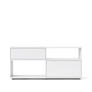 Flow Q Sideboard 160 cm|73,9 cm (1 Schublade und 1 Klappe)|Weiß