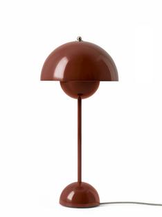 Flowerpot VP3 Tischleuchte Red brown