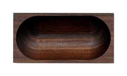 Meterware Accessoires Schale oval, Nussbaum