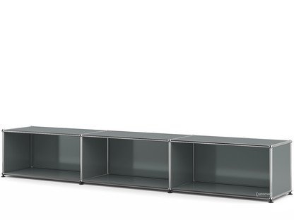 USM Haller Lowboard XL, individualisierbar Mittelgrau RAL 7005|Offen|35 cm