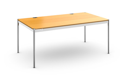 USM Haller Tisch Plus 175 x 100 cm|05-Buche natur|Ohne Klappe