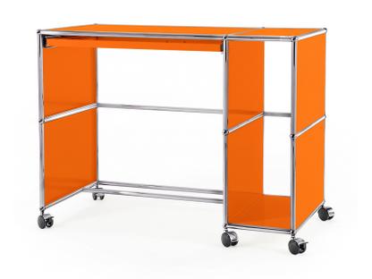 USM Haller Schreibtisch auf Rollen Typ 1 Reinorange RAL 2004