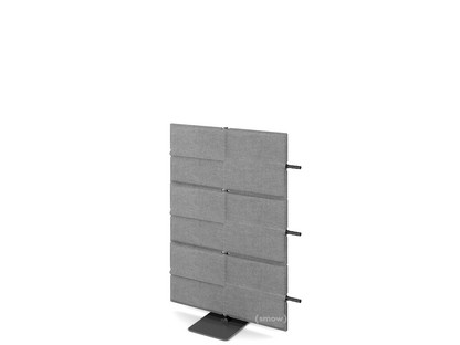 USM Privacy Panels Akustikwand Anbauelement Mit Panelverbinder (für gerade Wand)|1,09 m (3 Elemente)|Anthrazitgrau
