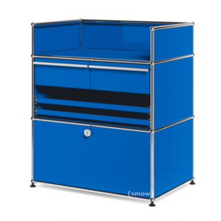 USM Haller Praxis-Sideboard Enzianblau RAL 5010|Kein Schloss