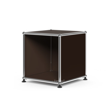 USM Haller Wartezimmer-Beistelltisch H 35 x B 35 x T 35 cm|USM braun