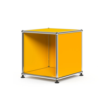 USM Haller Wartezimmer-Beistelltisch H 35 x B 35 x T 35 cm|Goldgelb RAL 1004