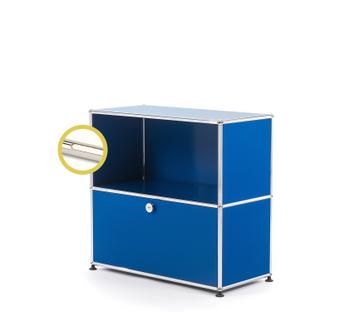 USM Haller E Sideboard M mit Fachbeleuchtung Enzianblau RAL 5010|Warmweiß